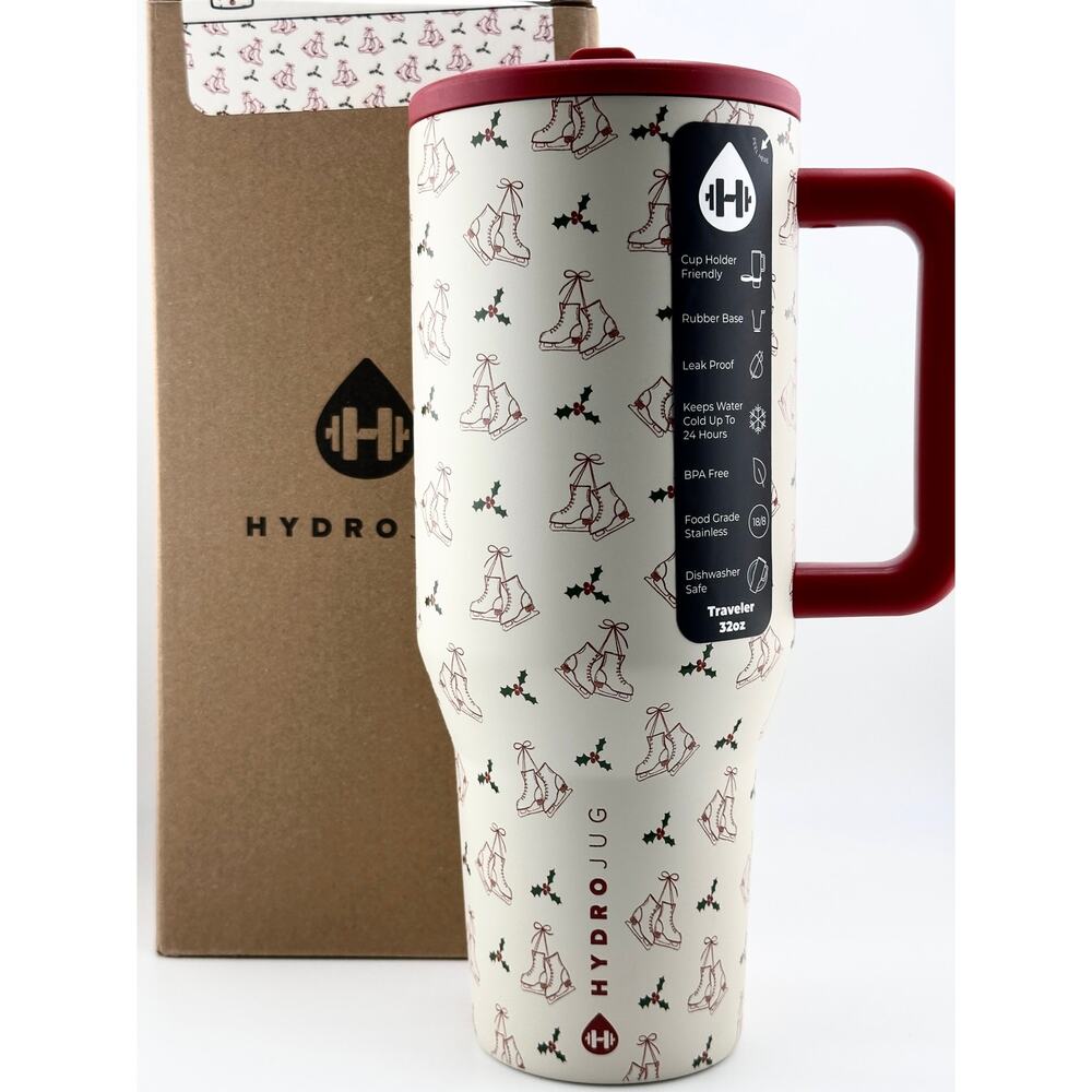 Hydrojug 32oz Traveler, FIGURE SKATING! CELEBRATE THE OLYMPICS IN STYLE!